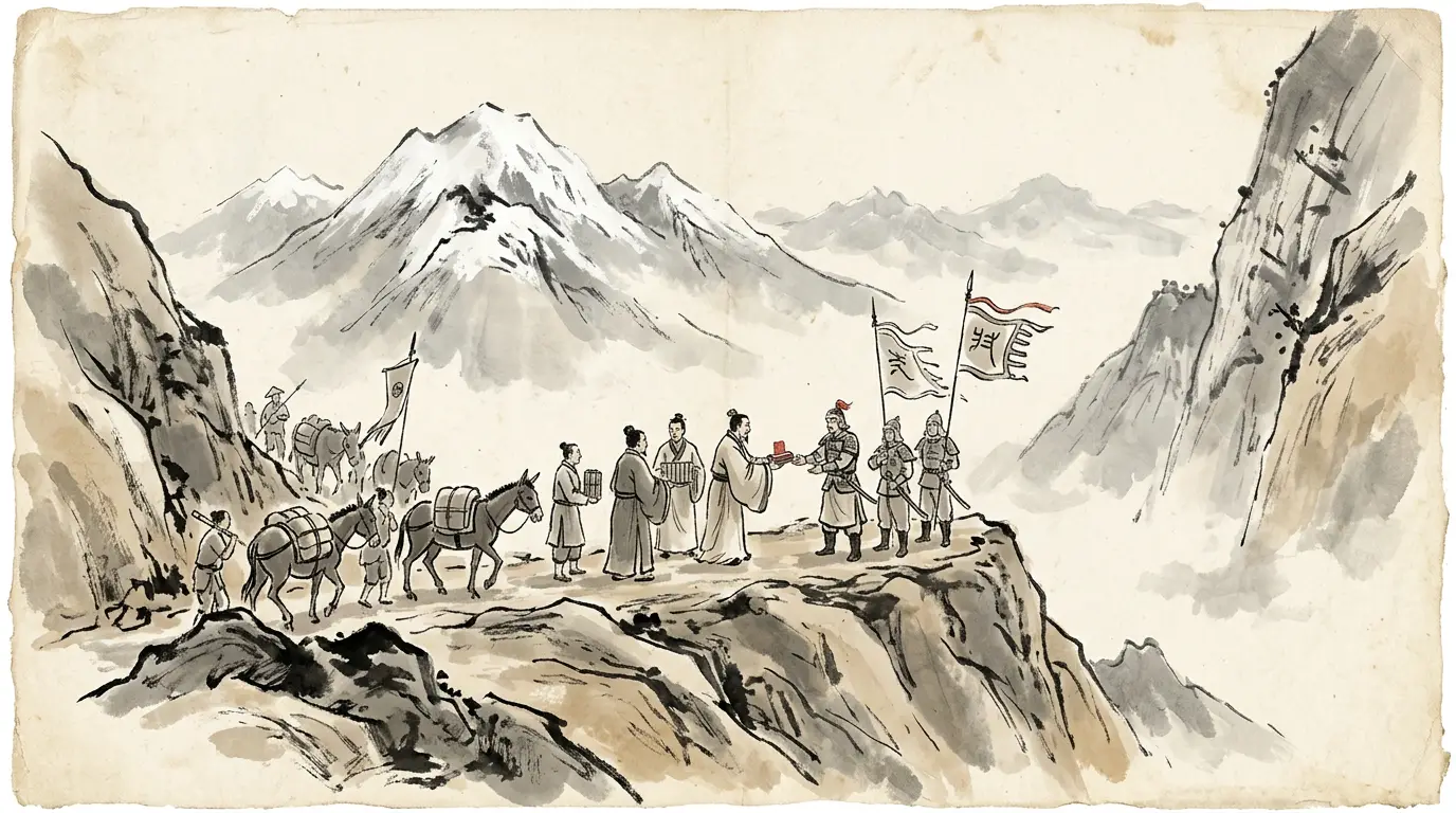 Panel 05: 229: Wudu and Yinping came over, and with them the rank back — chancellor again, as before. The smallest of the five, and the only one that held ground.